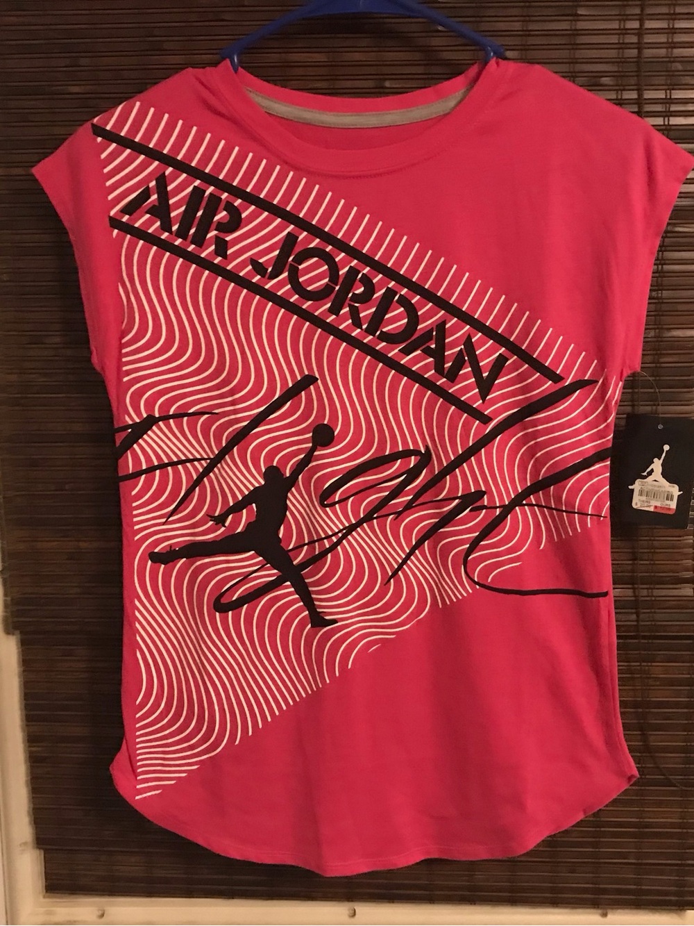 Jordan Girls Pink Graphic Tee
